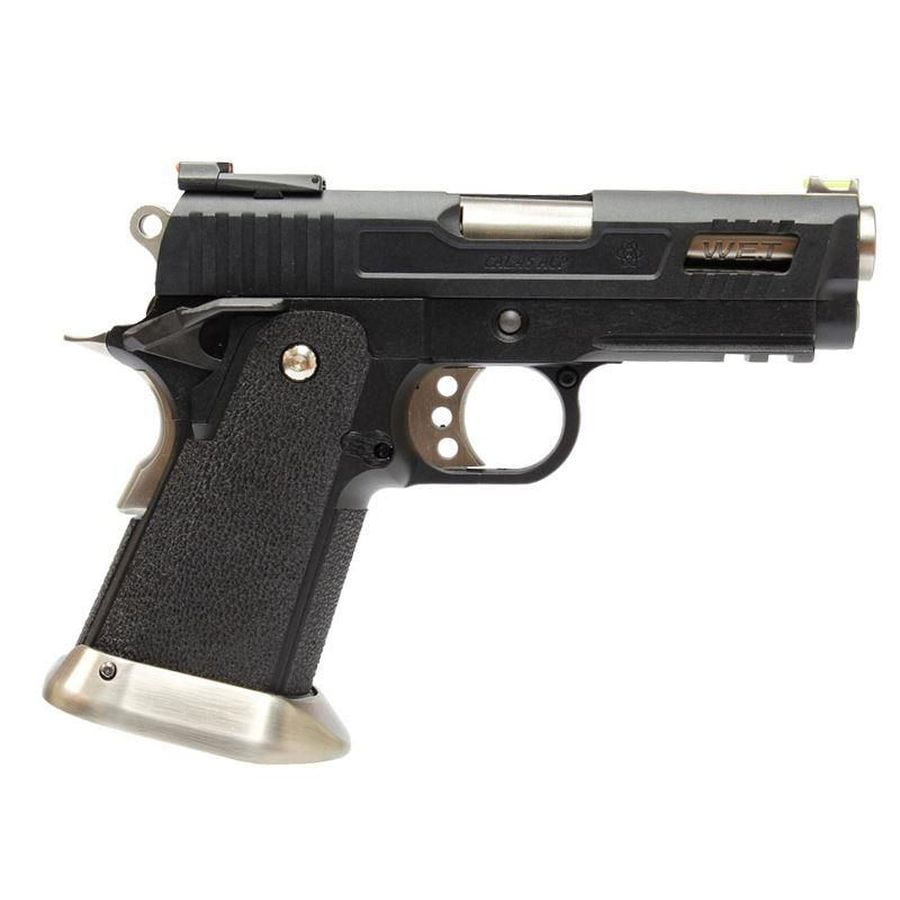 WE HI-CAPA 3.8 Velociraptor GBB Pistol Black Silde