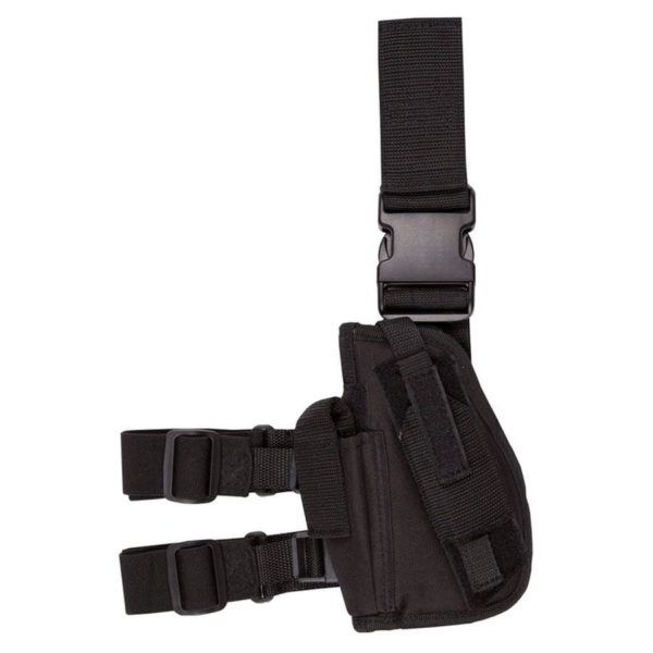 KombatUK Tactical Pistol Leg Holster LEFT HANDED BLACK DEFCON AIRSOFT