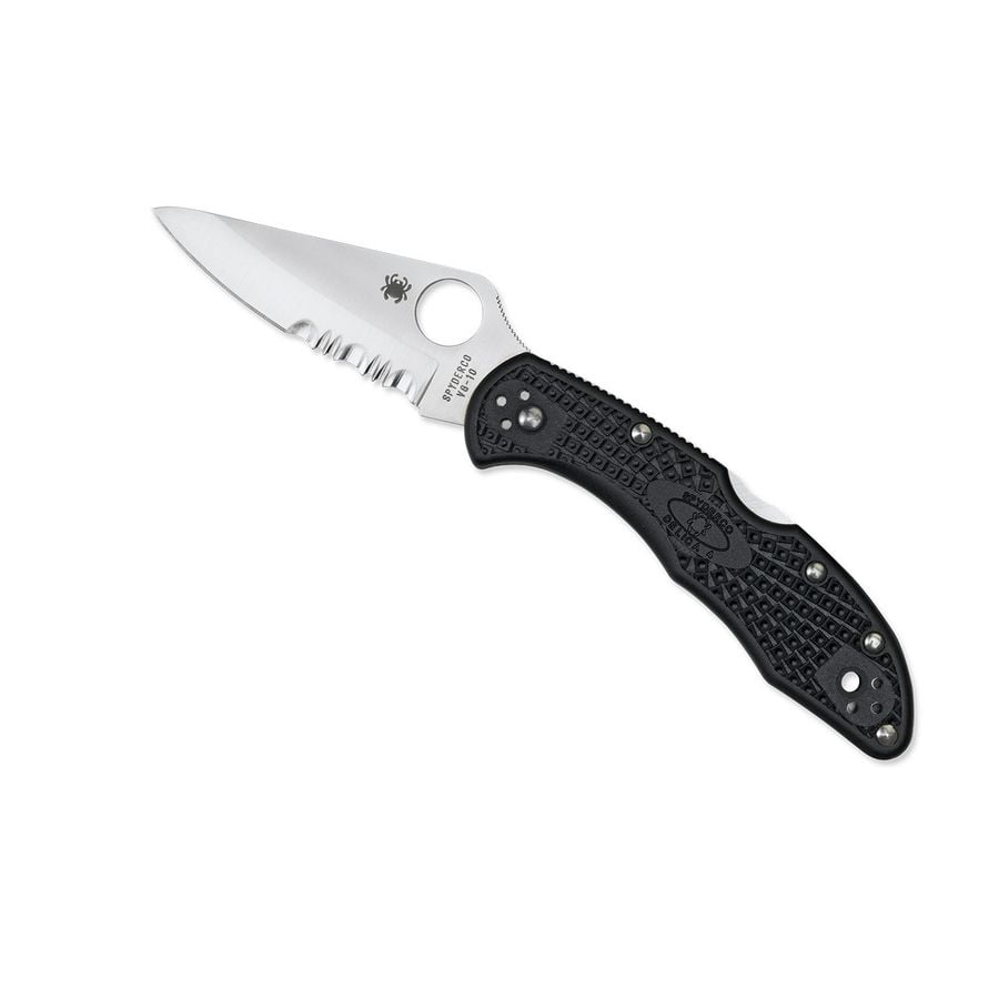 Spyderco Delica 4 FRN Black CombinationEdge
