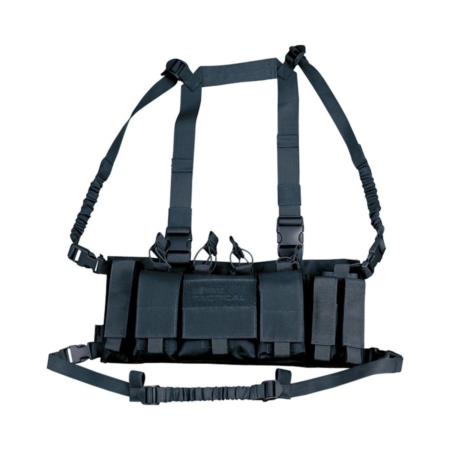 KombatUK Trojan Chest Rig - Black - DEFCON AIRSOFT