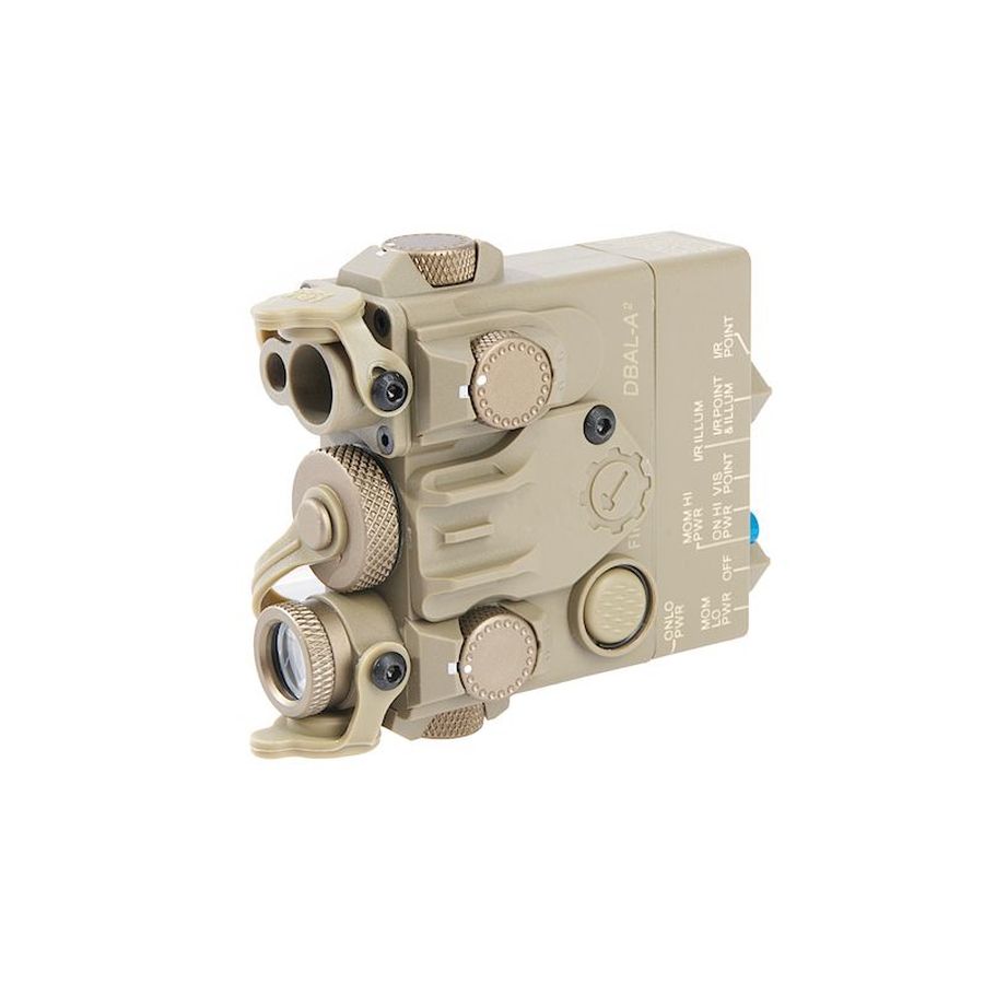 GK Tactical DBAL-A2 IR - Red Laser Module - Tan - Image 4