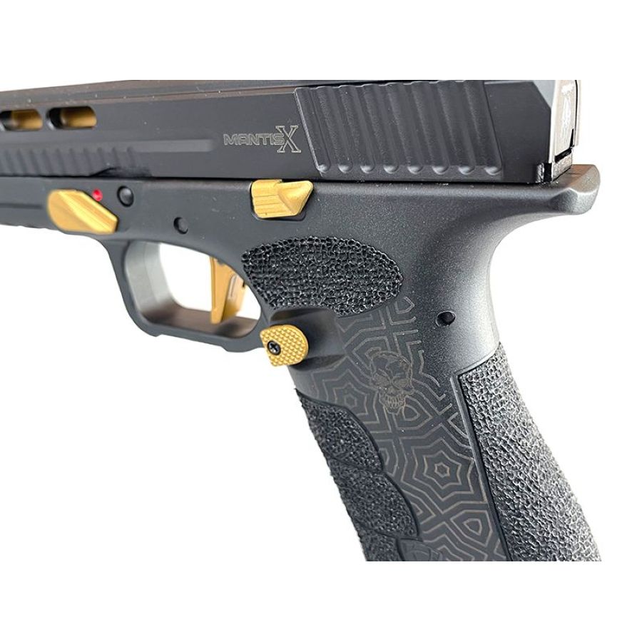 APS Mantis X Co2 GBB Pistol with RMR (Black/Gold - ACP621) - Image 7