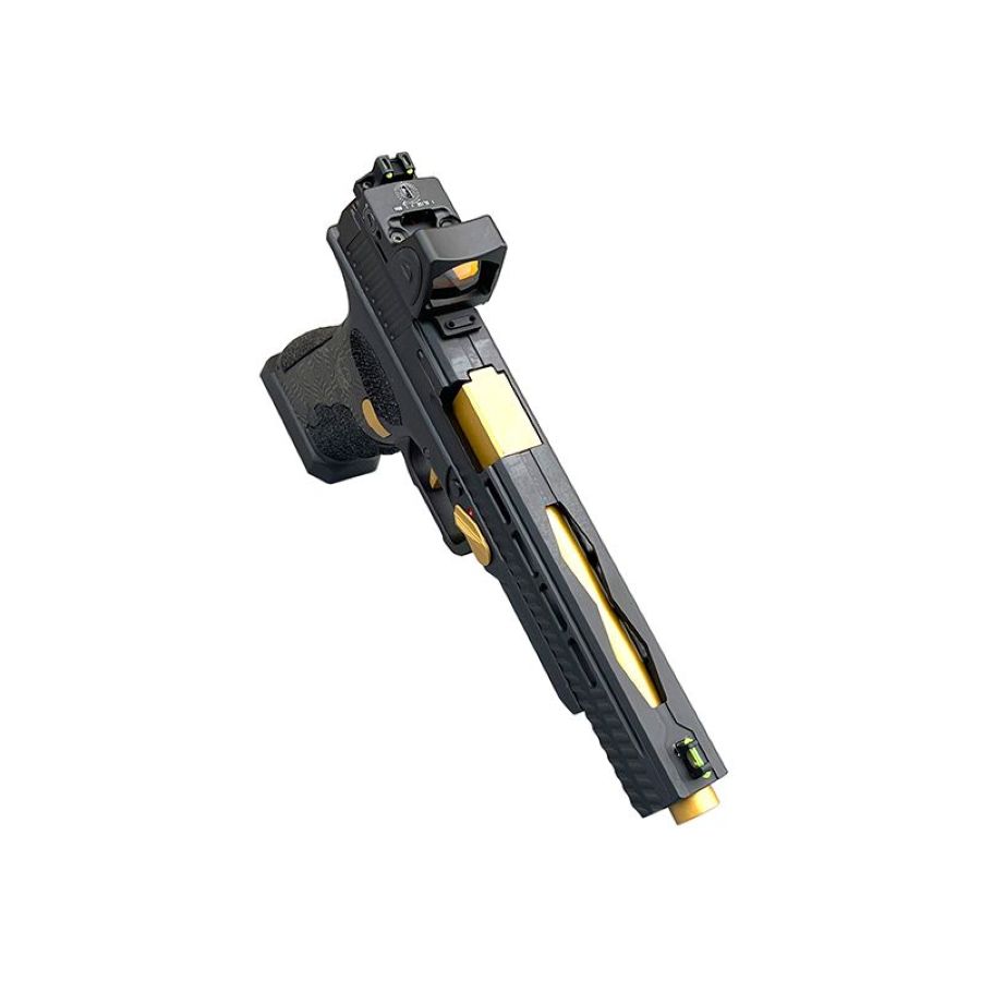 APS Mantis X Co2 GBB Pistol with RMR (Black/Gold - ACP621) - Image 9