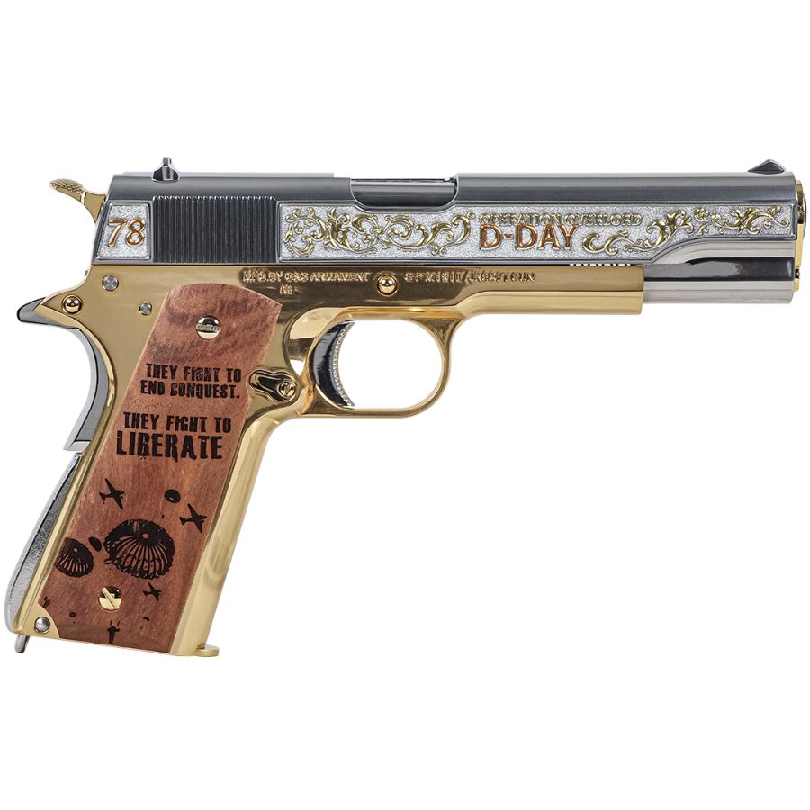 G&G GPM1911 Limited Edition D-Day GBB Pistol Silver and Gold - Image 3