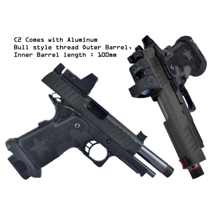 Staccato Licensed C2 Compact 2011 Gas Blowback T8 Airsoft Pistol (R612A) - Image 6