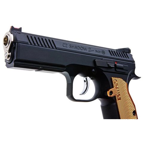 KJWorks CZ Shadow 2 Gas Blowback Pistol Orange - Defcon Airsoft