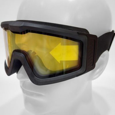 Nuprol Battle Visor Dual Lens Protective Eyewear (Clear-Black)