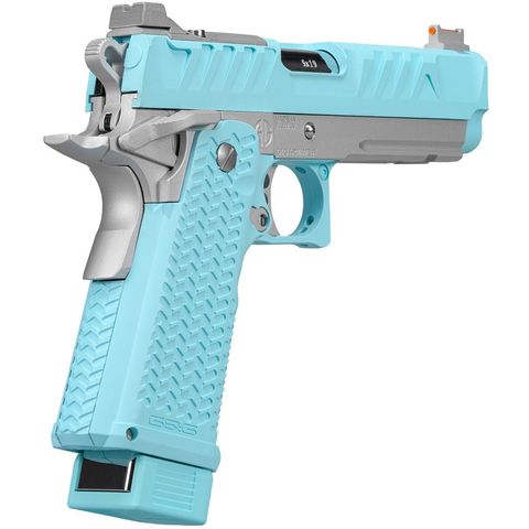 STP45 Macaron Blue (EU) GBB Pistol - Defcon Airsoft