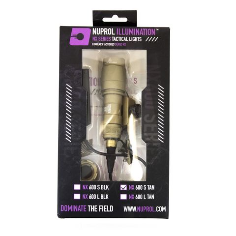 Nuprol NX600S Torch - Tan with RIS Mount & Pressure Pad - Image 3