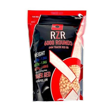 NUPROL RZR Tracer BBs 0.25g Red (6000R Bag)
