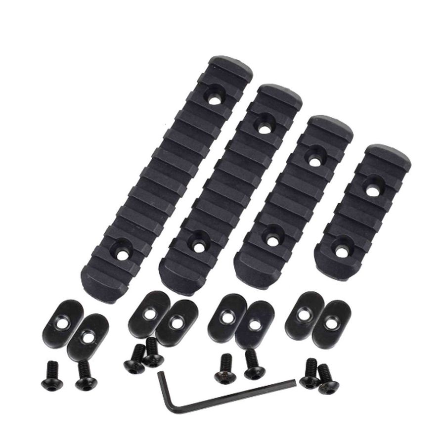 Rebel Precision MOE Polymer Picatinny Rail Section Set of 4