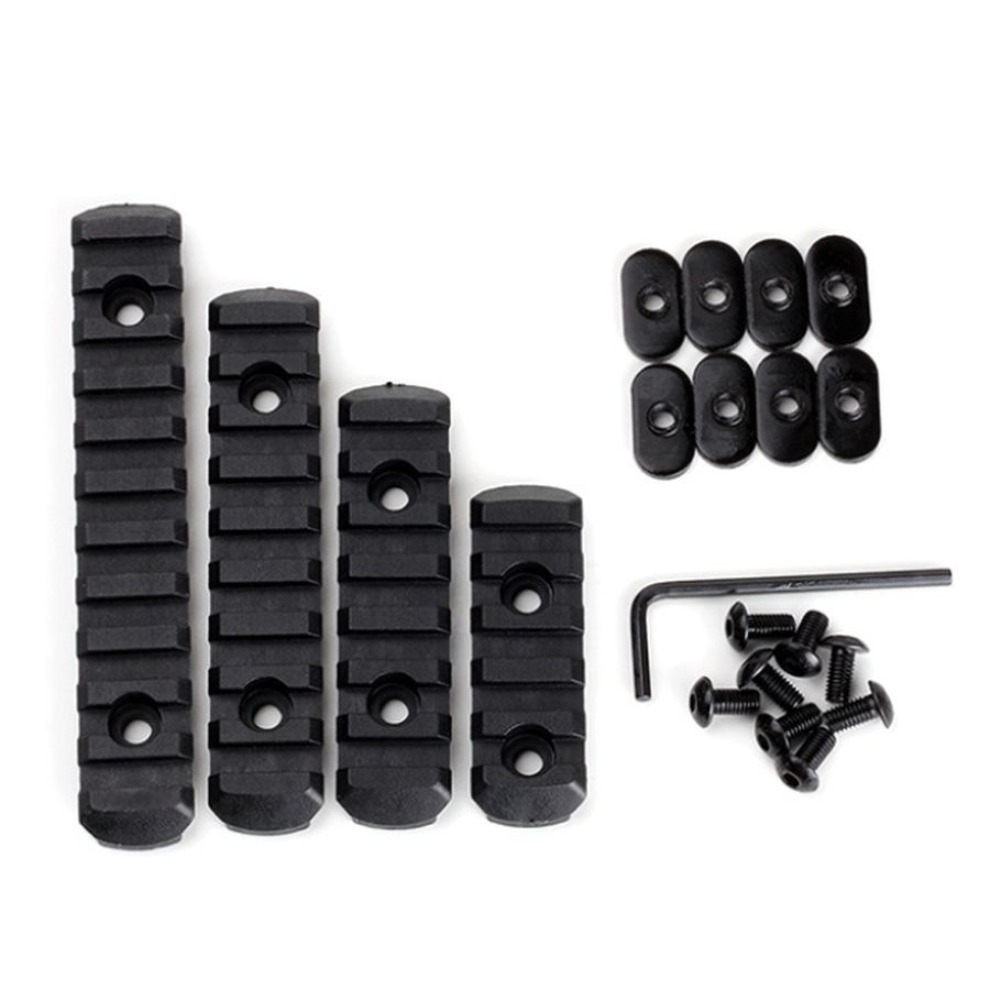 Rebel Precision MOE Polymer Picatinny Rail Section Set of 4 - Image 2