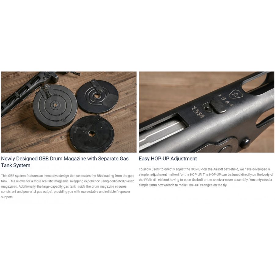 VFC PPSh-41 GBB Submachine Gun - Image 3