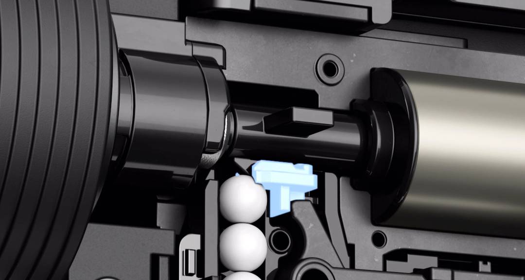 EVOLT split gearbox close-up