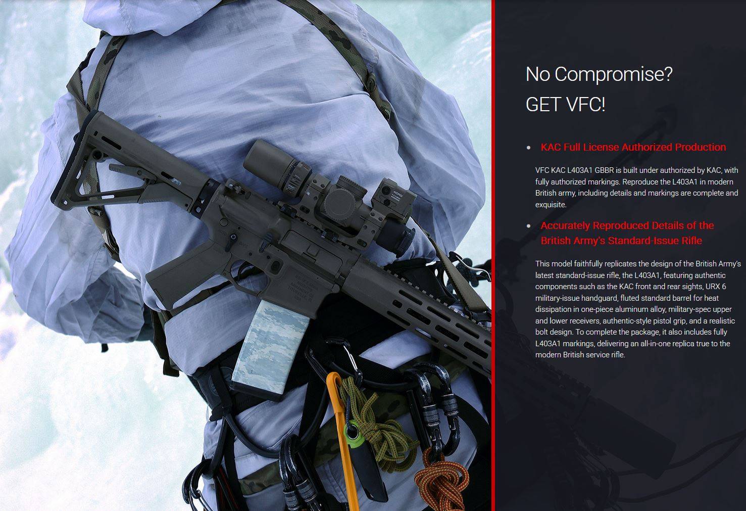 KAC KS-1 L403A1-AIW GBB Rifle By VFC - Image 7