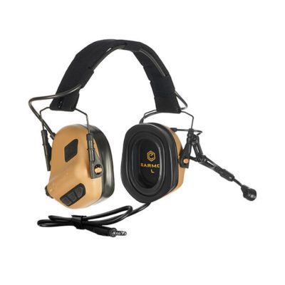 Earmor M32 Plus Tactical Headset With Mic - Coyote Brown
