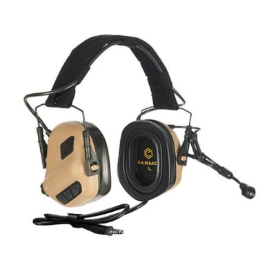 Earmor M32 Plus Tactical Headset With Mic - Tan