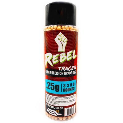 Rebel Precision 6mm Red Tracer BBs 3300rnd Bottle - 0.25g