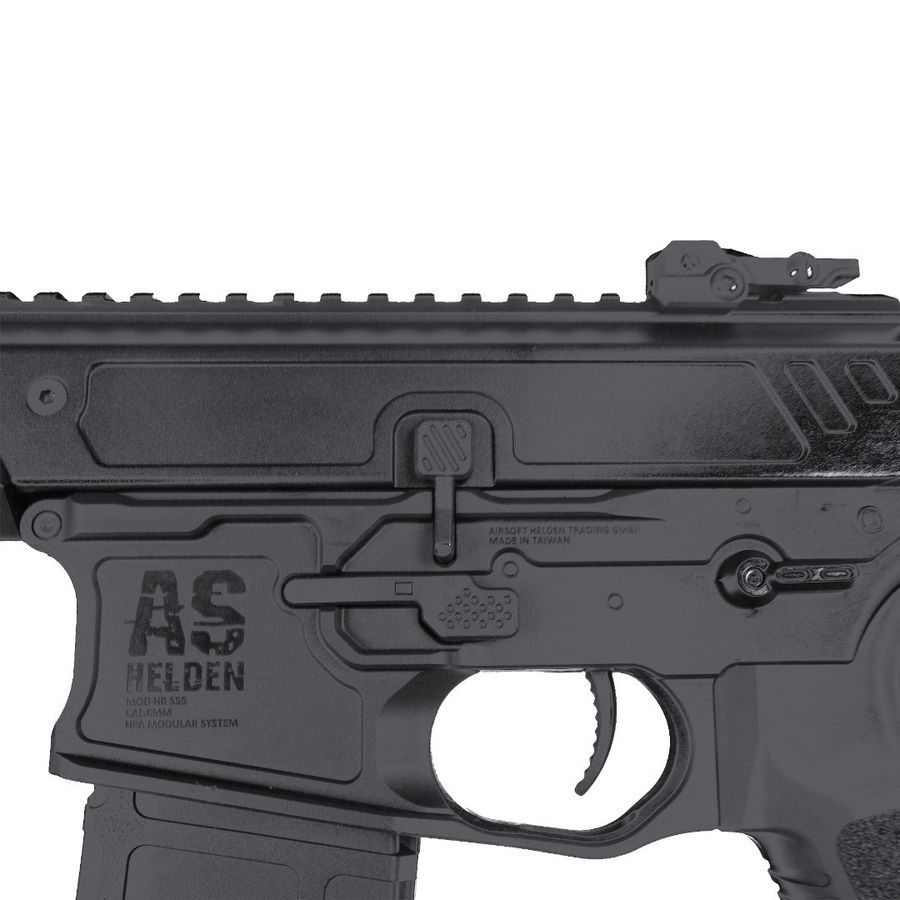 AS Helden HR556 10" S-HPA Airsoft Rifle - Black - Image 3