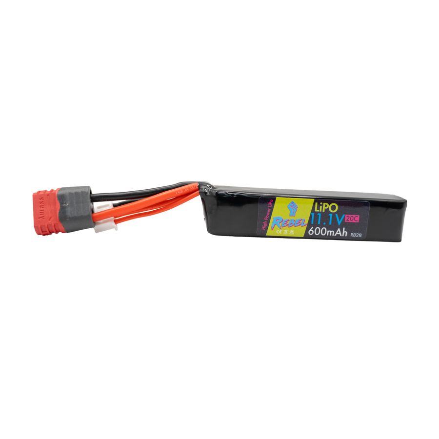 Rebel - 600mAh Lipo 11.1V Battery Stick - DEANS (EMG AUTOBOT)