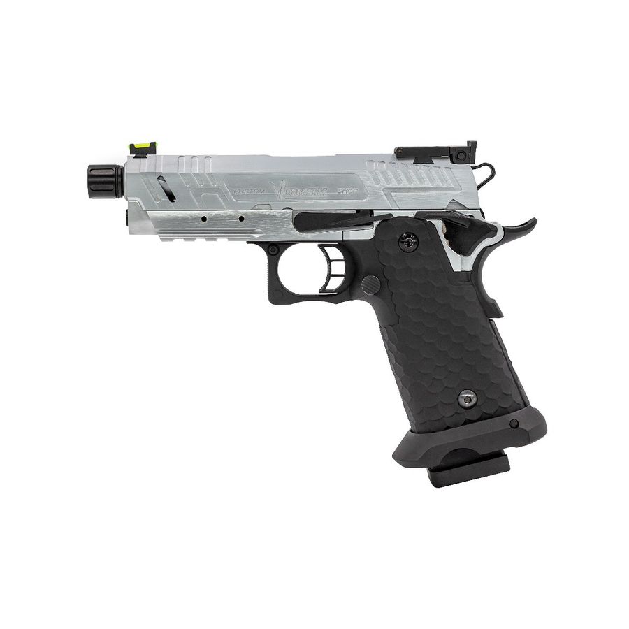 Vorsk Hi-Capa CS Vengeance 3.8 Compact GBB Airsoft Pistol - Silver - Image 2