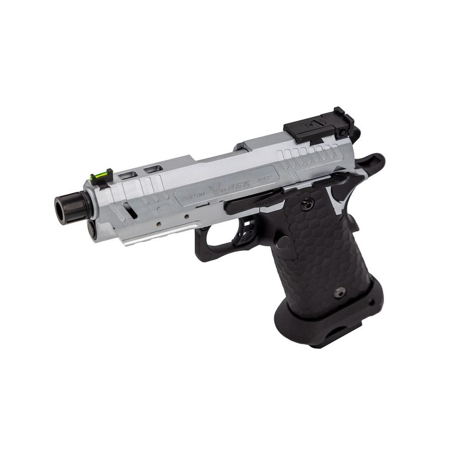 Vorsk Hi-Capa CS Vengeance 3.8 Compact GBB Airsoft Pistol - Silver - Image 3