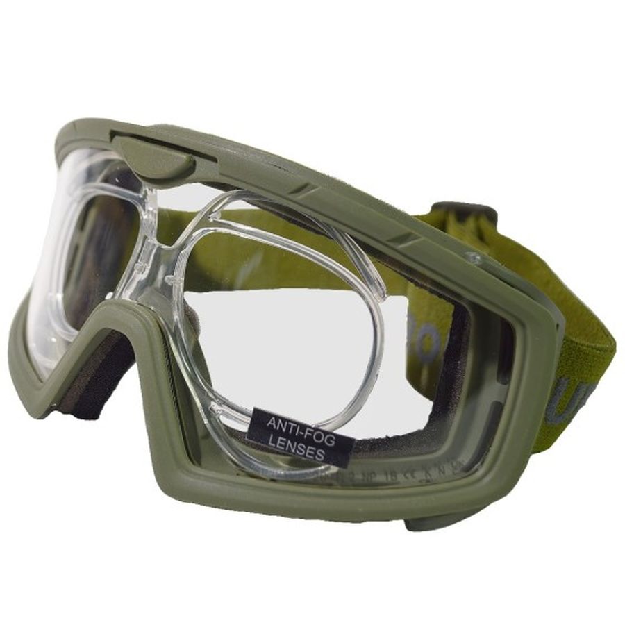 Nuprol Battle Visor RX - Green Frame Clear Lens
