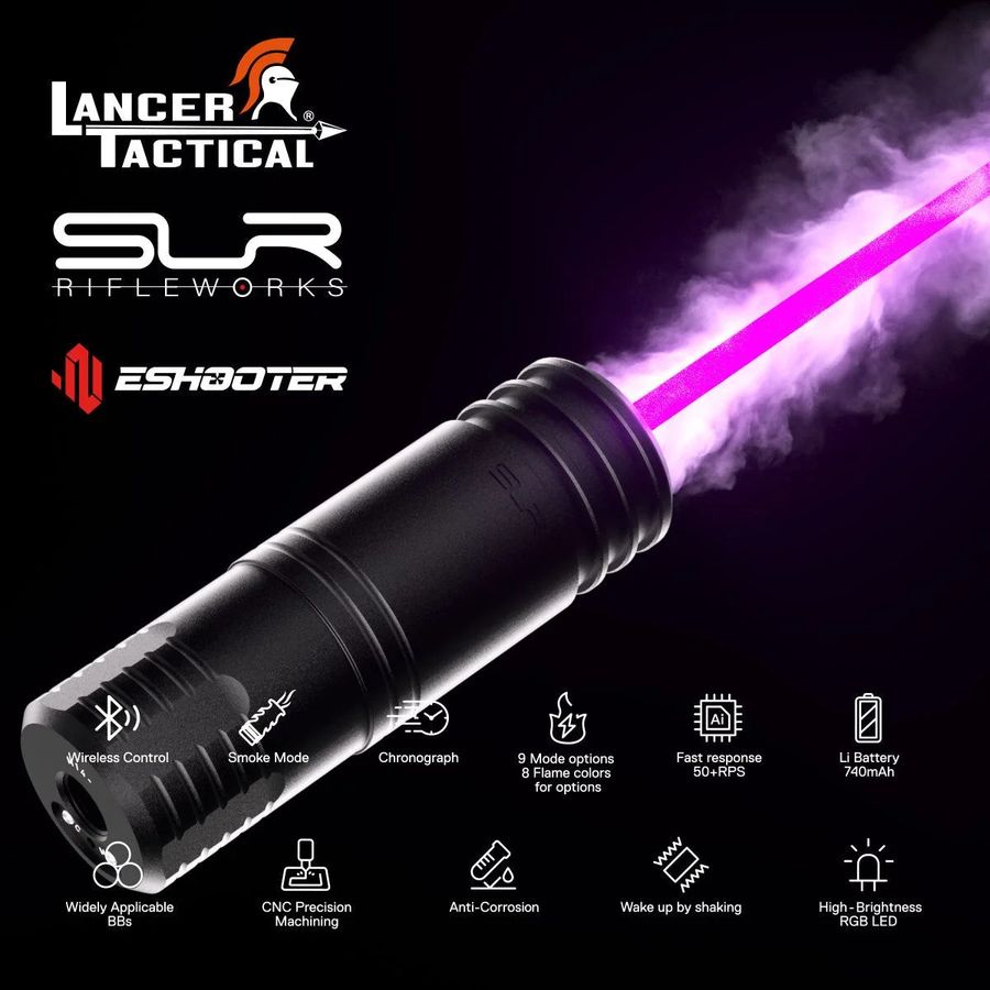 LANCER TACTICAL x SLR N.O.T.A.S. Flare Smoky BT Tracer Suppressor - Image 2