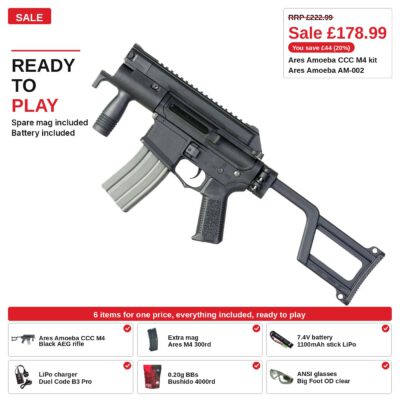Ares Amoeba CCC M4 Kit, black, ready to play