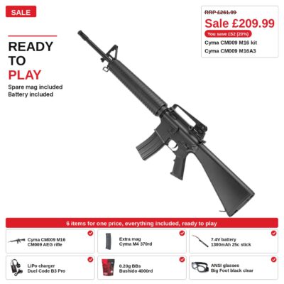 Cyma CM009 M16 Kit, metal body, ready to play