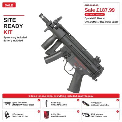 Cyma MP5 PDW Kit, metal upper, ready to play