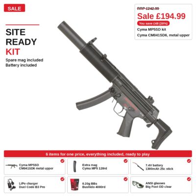 Cyma MP5SD Kit, metal upper, ready to play