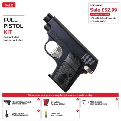 HFC PPK Gas Pistol Kit, green gas included