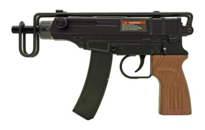 Double Eagle M37F 61 Series Spring Powered SMG (Black/Faux Wood - M37F)