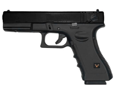 Huntsman Tactical H18c Gas Blowback Semi/Full Auto. Pistol (Polymer Slide - Polymer Body - Black)