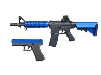 Vigor M4 RIS Rifle & 17 Series Pistol Dual Pack Blue