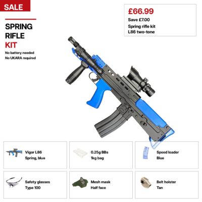 Support-style spring rifle kit.
