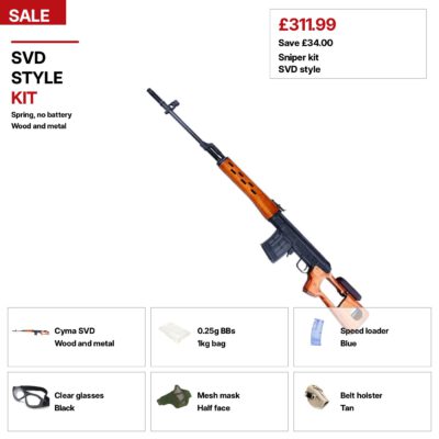 SVD-style spring kit.