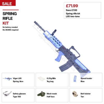 Spring rifle kit. No battery needed.